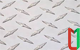 Рифлёный алюминиевый лист даймонд 1х300х1500 мм АМг3Н2 анодированный